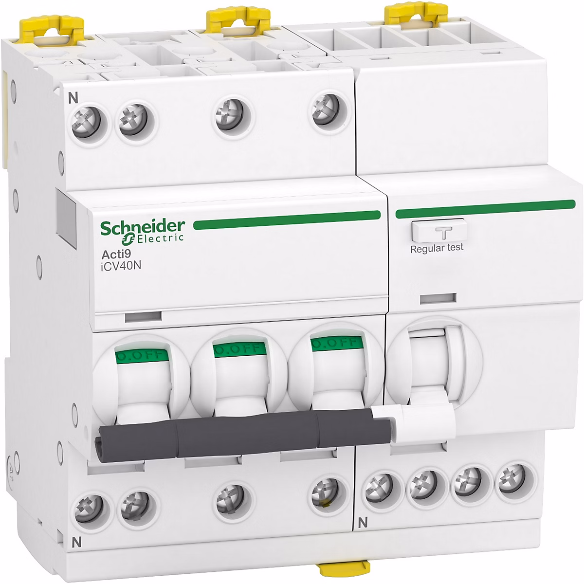 A9de3732 Disjoncteur Différentiel Triphasé 3p+n 32a | 30ma – 6ka – Type Ac Courbe C – Schneider Icv40n
