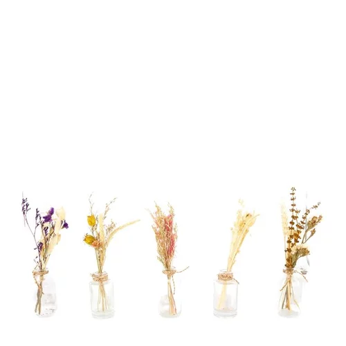 Pour mieux aménager vos extérieurs：Bouteille fleur séchée coloris multicolore en verre