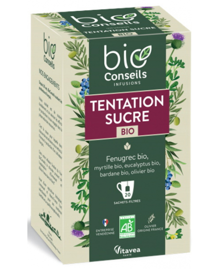 Bio Conseils - Infusion Tentation Sucre bio - 20 sachets