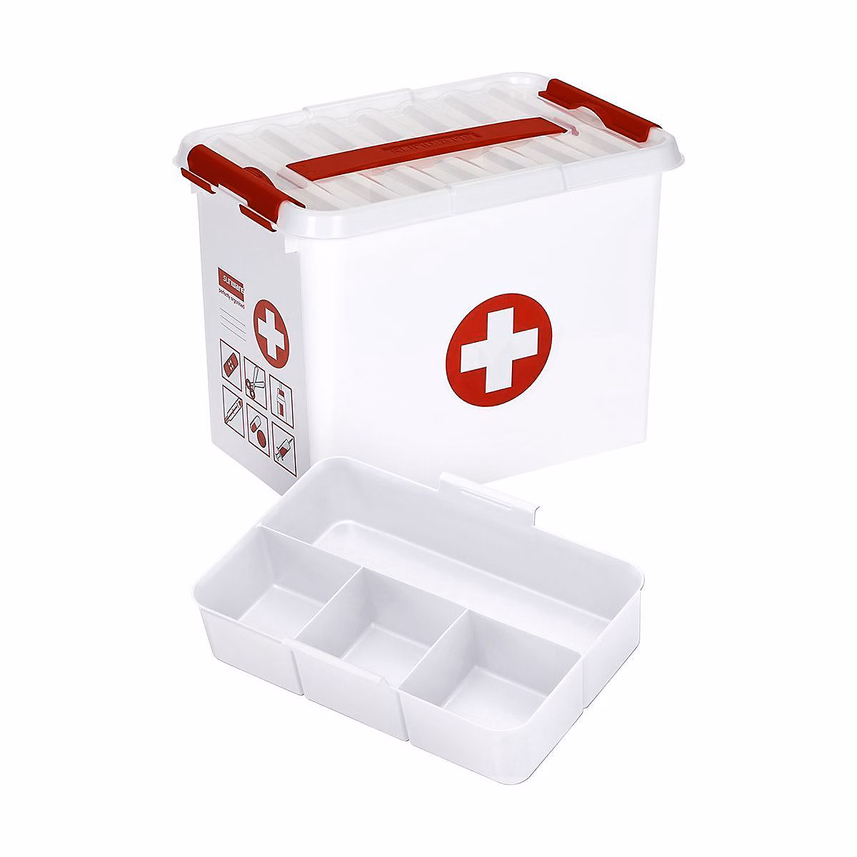 Boite à compartiments 1er Secours Qline 9 litres – Réf. TNAHEZEYQ6991653596