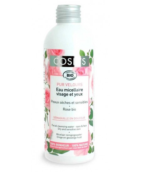 Coslys - Pur velours eau micellaire peaux sèches et sensibles - 200 ml