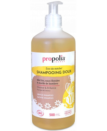 Propolia Shampoing Doux Certifié Bio Miel et Bambou 500ml