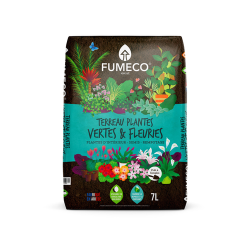 TERREAU PLANTES VERTES & FLEURIES FUMECO® - 7L