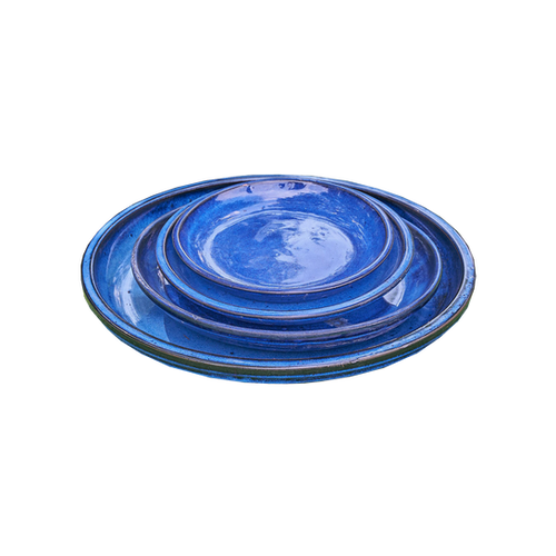 SOUCOUPE RONDE BLEU - COSTA - DECOLINES® - ∅32CM X H3,5CM