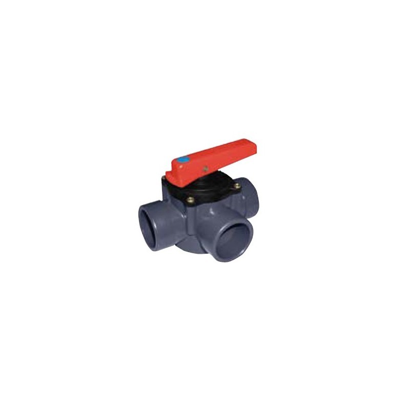 Raccord 3 voies PVC-U Ø 50 mm pour bassin