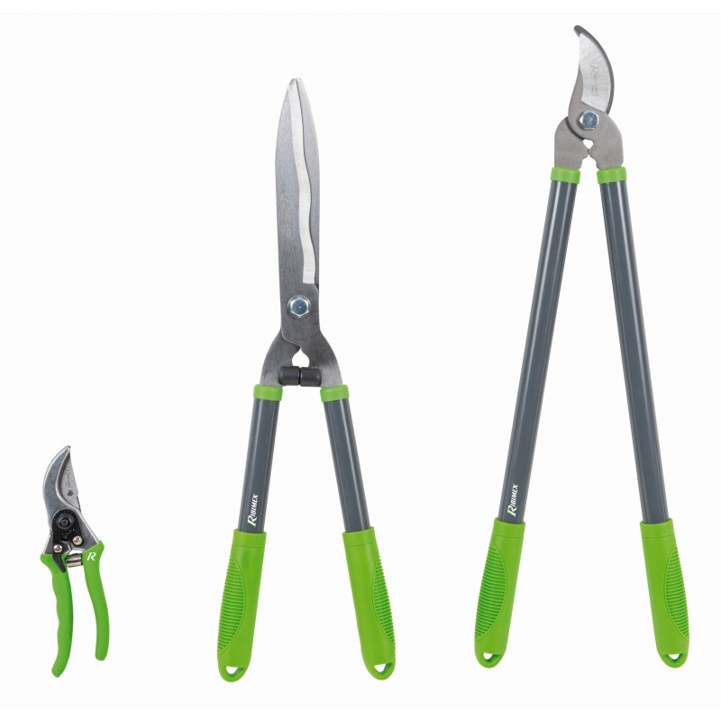 Lot 3 coupants jardinage - sécateur, cisaille, coupe-branche