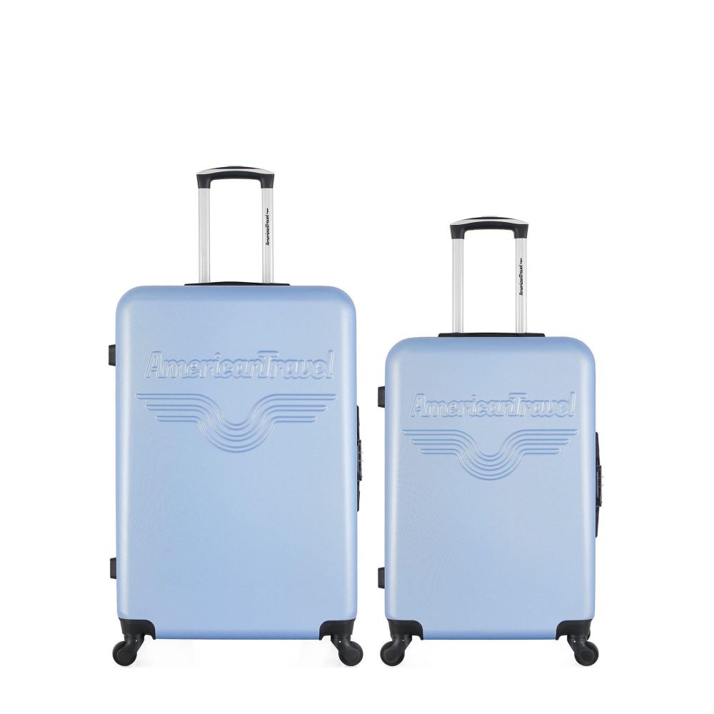 AMERICAN TRAVEL American travel - lot de 2 - valise grand format et valise weekend chelsea