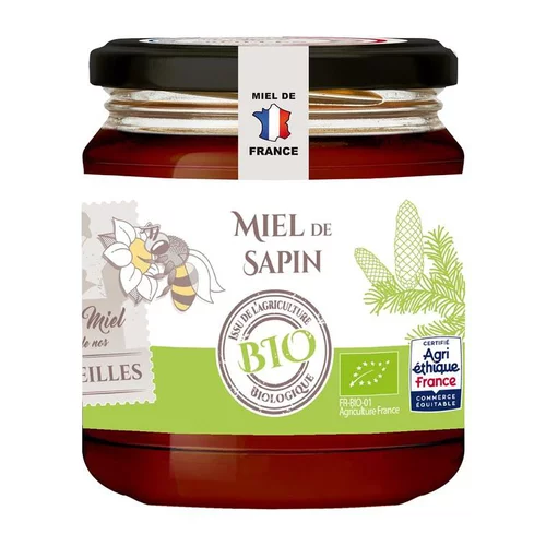 Le choix jardin：Miel de Sapin pot en verre 375g