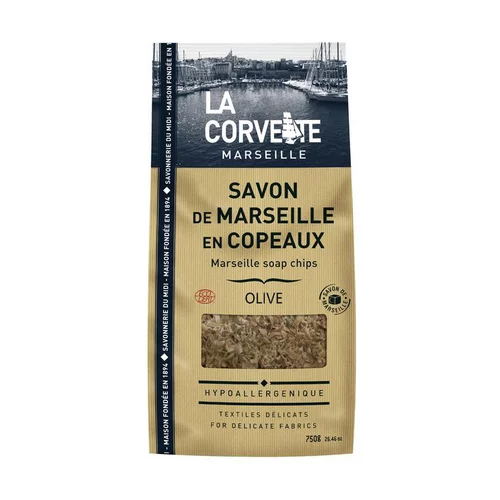 Nature maison：Sachet de Savon de Marseille en copeaux olive 750 g