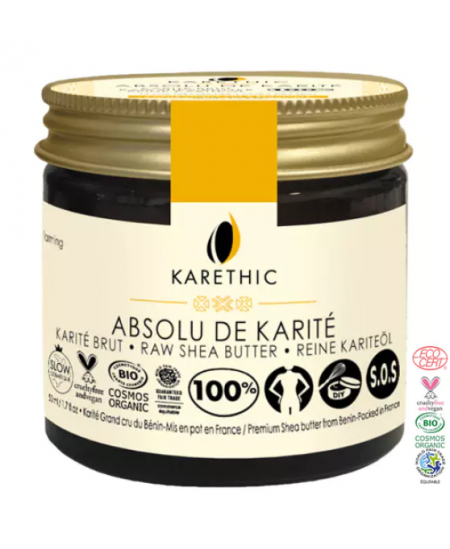 Karethic - Absolu de Karité 100% Beurre de Karité - 50 ml