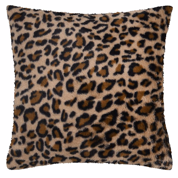 Coussin imprimé léopard Marron Clair 45 × 45 cm