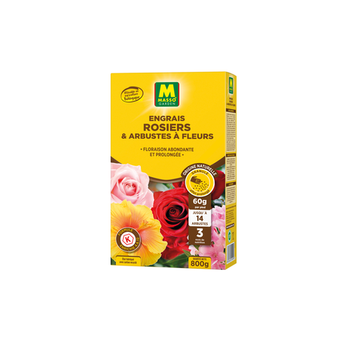 ENGRAIS ROSIERS & ARBUSTES À FLEURS MASSO® - 800G