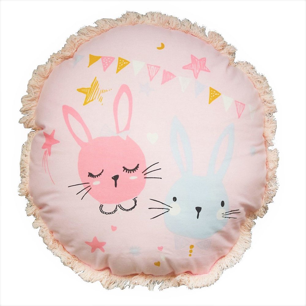 Coussin enfant imprimé en coton 35 × 35cm 35 × 35cm