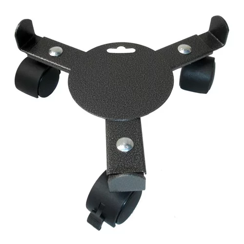 Pratique extérieur：Support 3 roulettes extensible gris martelé 27 à 37 cm