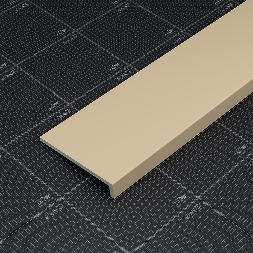Appui de fenêtre PVC l. 20 cm x ép. 9 mm – Sable, 100 cm