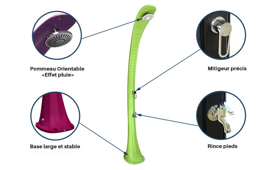 Douche solaire d'extérieur Cobra pour piscine