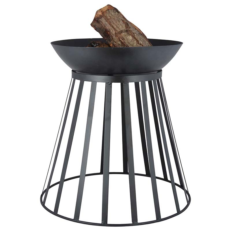 Brasero de jardin réversible - panier à feu ou bol à feu