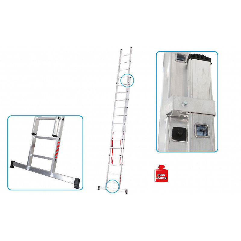 Echelle transformable 2 plans R – STEP 4.15 m