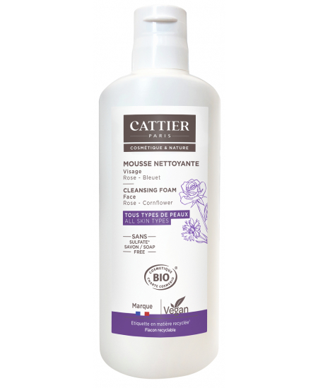 Cattier Mousse nettoyante Nuage Céleste sans savon 150ml