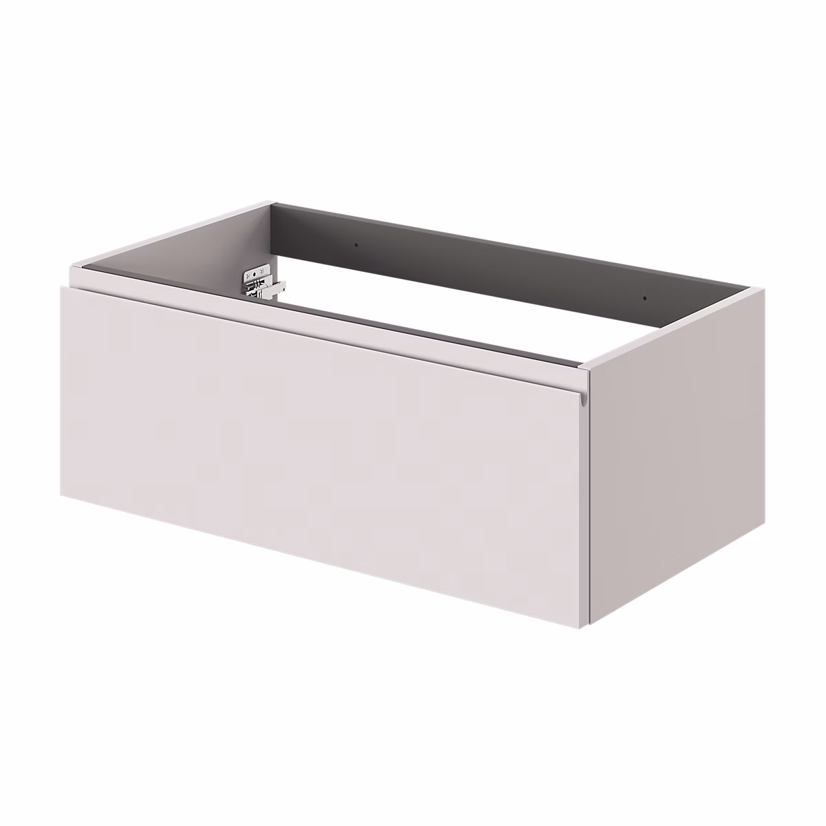 Meuble sous vasque l.80 x H.30 x P.45 cm – beige cachemire | 1 tiroir avec poignée intégrée | Kentia