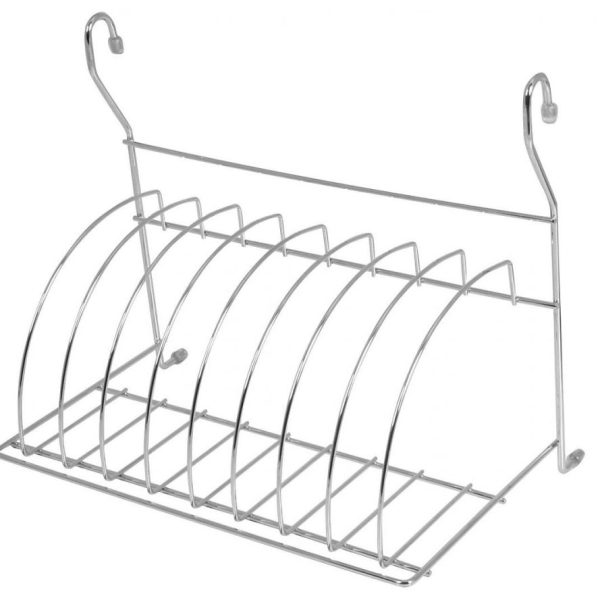 Rangement de cuisine – Egouttoir à vaisselle en métal chromé