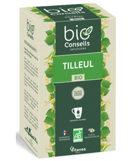 Bio Conseils - Infusion Tilleul bio Détente et Sommeil - 20 sachets
