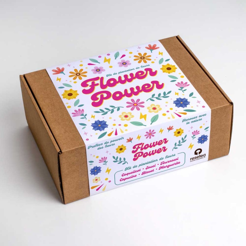Kit de plantation de fleurs des champs - Flower Power