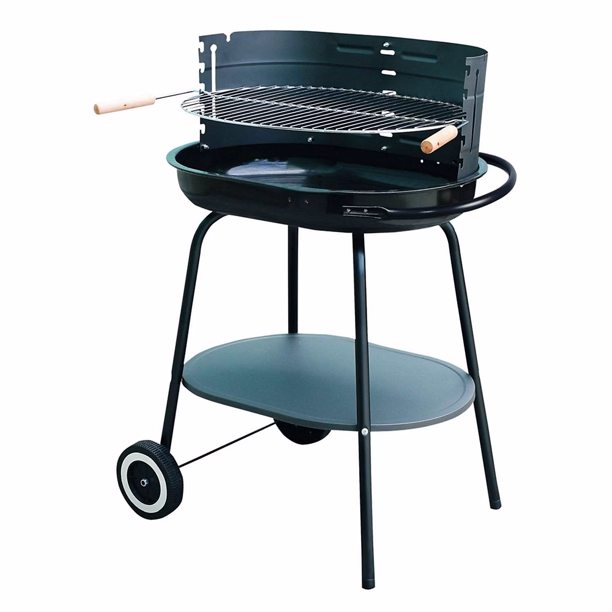 Barbecue charbon horizontal master acier noir 60 × 42 × 87