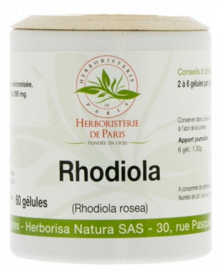 Herboristerie De Paris - RHODIOLA ROSEA 220mg 60 Gélules