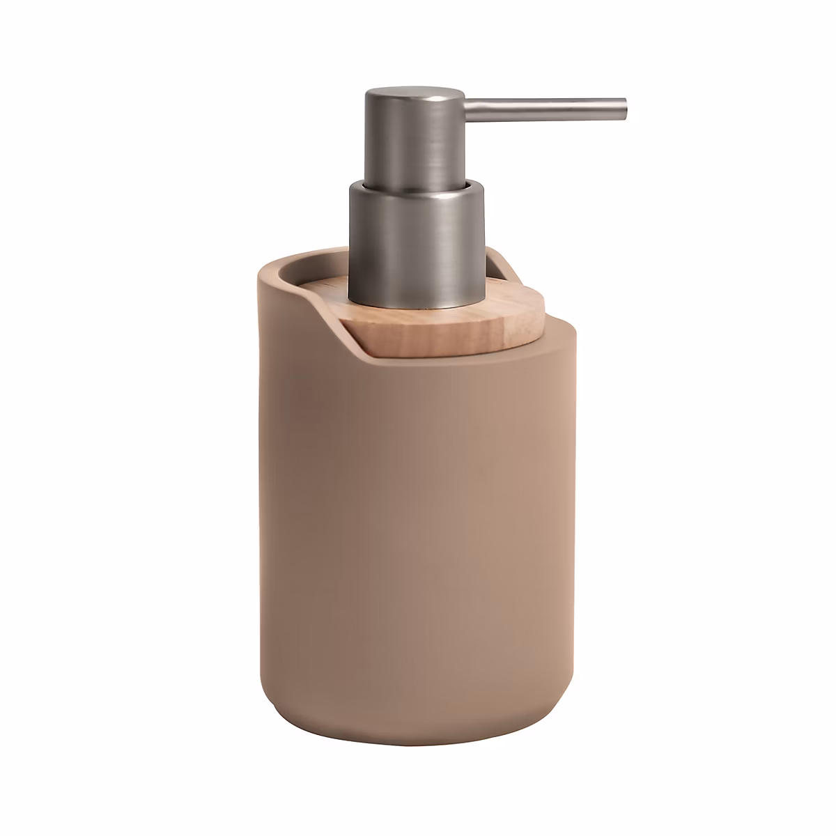 Distributeur de savon à visser cappuccino en polystyrène et ABS Spirella Sybella | SAV