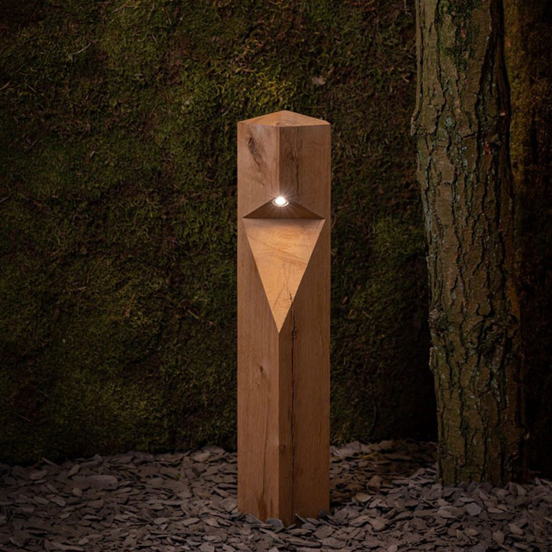 Lampe sur pied pour extérieur chêne OAK