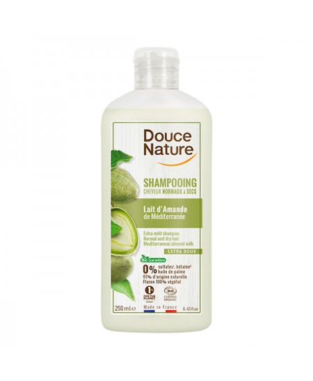 Douce Nature - Shampooing Lait d'Amande Cheveux Normaux à Secs - 250 ml