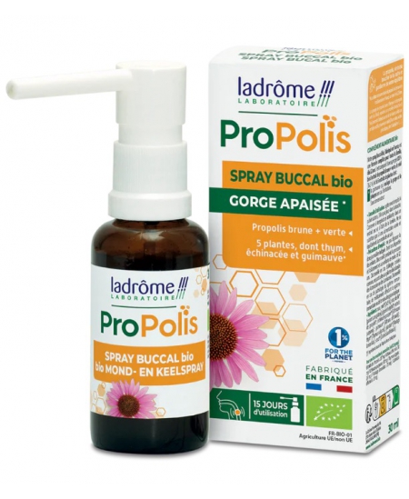 Ladrome - Spray buccal BIO Propolis + 5 plantes 30ml