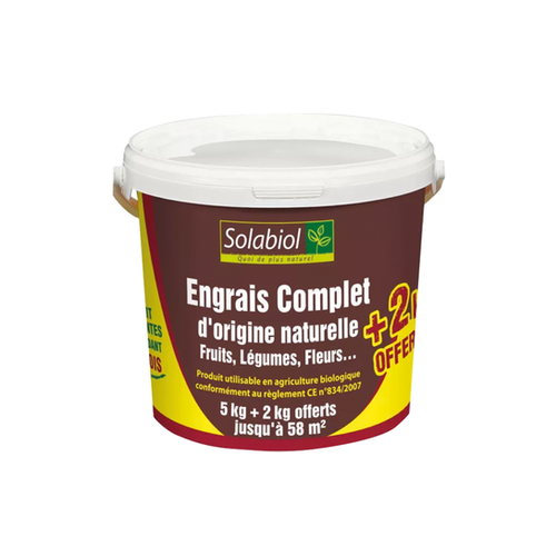 ENGRAIS COMPLET SOLABIOL® - 5KG + 2KG OFFERT