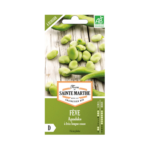 GRAINES FÈVE AGUADULCE À TRÈS LONGUE COSSE BIO - 80G