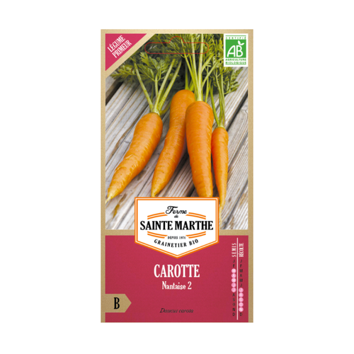 GRAINES CAROTTE NANTAISE 2 BIO