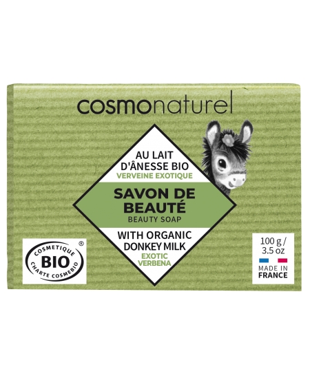 Cosmo Naturel - Savon au lait d'ânesse à l'huile essentielle de Verveine - 100 gr