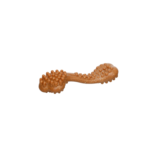 JOUET POUR CHIEN OS NYL'O BAMBOO FLAMINGO™️ - SAVEUR BOEUF - S - 11x4x2,6CM