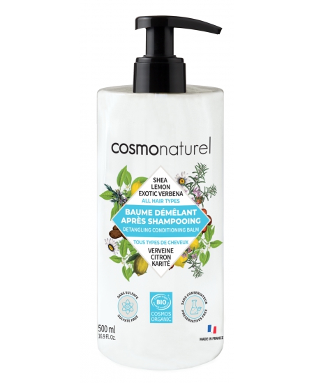 Cosmo Naturel Baume démêlant tous cheveux Karité Verveine Citron 500ml