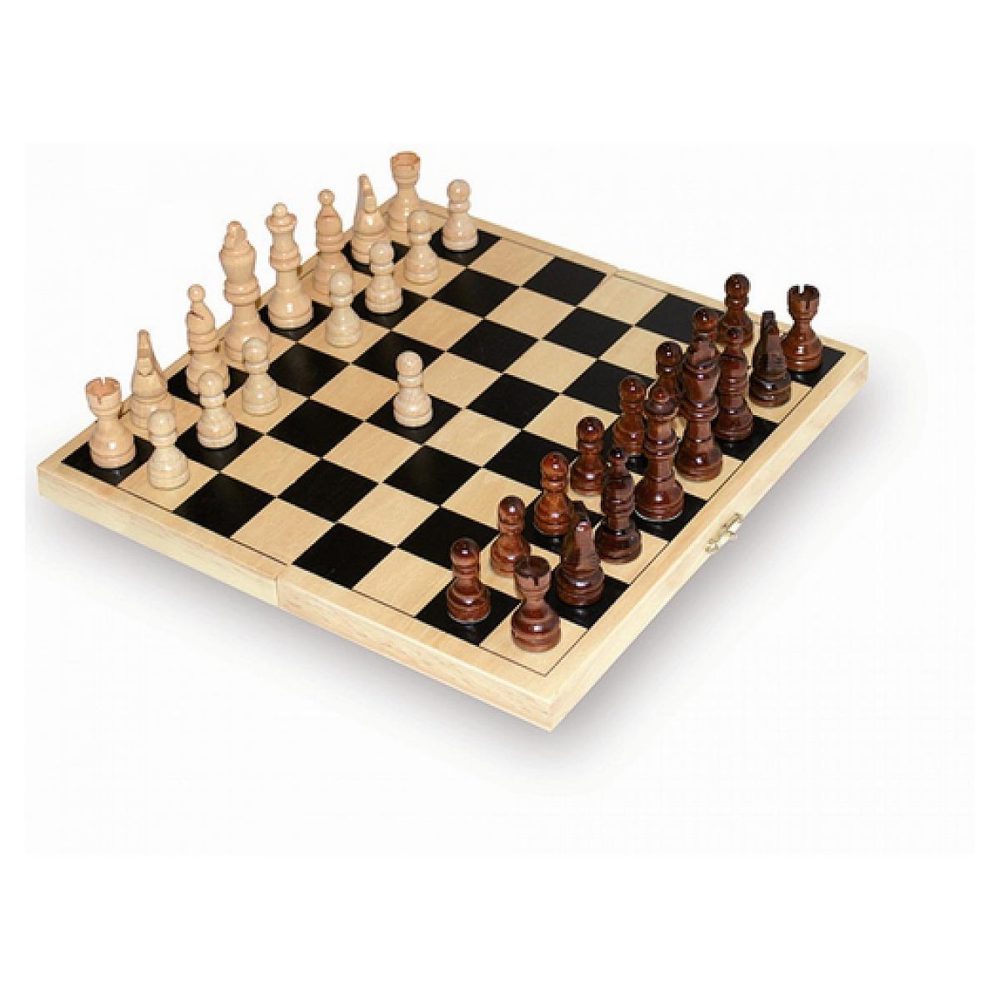 SMALLFOOT Jeu d'echecs de voyage en bois