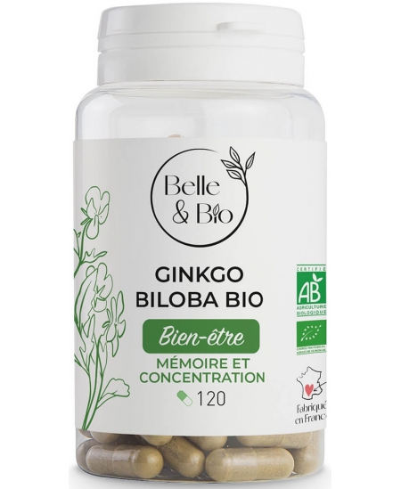 Belle et Bio - Ginkgo Biloba bio - 120 gélules