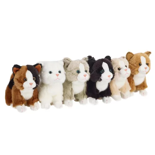 Jardin & nature：Petit chat peluche 16 cm pour tout âge