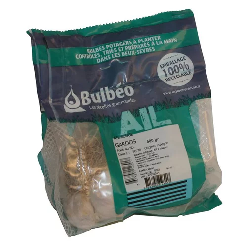 Une solution pour le jardin：Bulbes d’ail rose gardos calibre 50+, 500 g