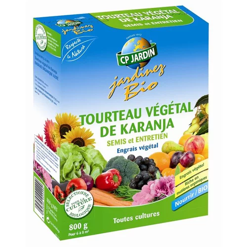Jardin & déco：Tourteau Végétal de Karanja 800 g 16,6x6,2x21,5 cm