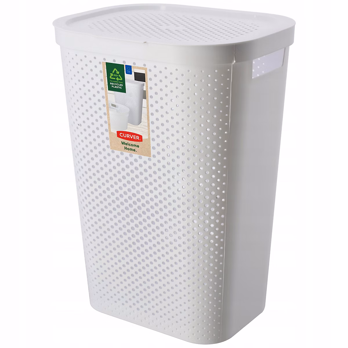 CURVER Panier à linge 60 L Blanc – Réf. GDFUXDJRO6668706803