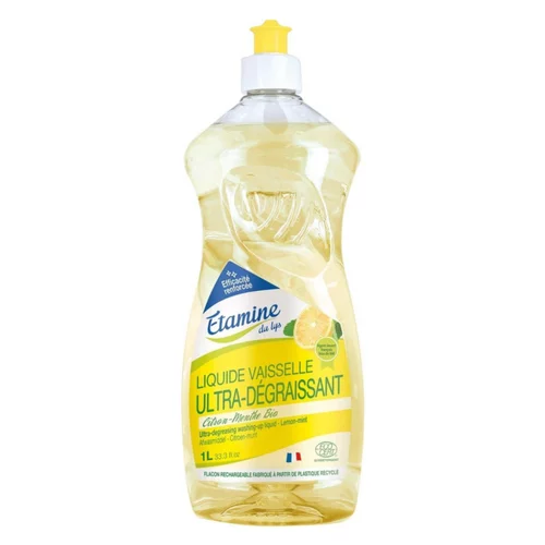 Pour votre espace vert：Liquide vaisselle citron menthe Etamine du Lys - 1 L