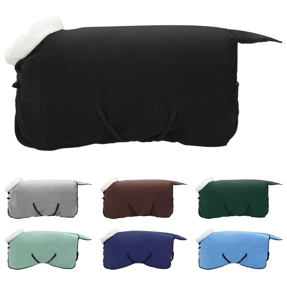 vidaXL Couverture Équine Noir 135 cm Fleece polaire