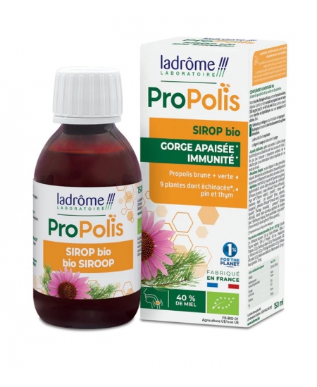 Ladrome - Sirop bio à la propolis, échinacéa, thym - 150 ml