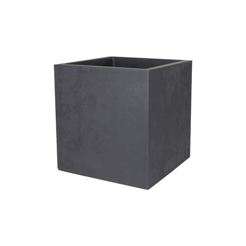 POT CARRÉ 40CM ANTHRACITE EDA® BASALT