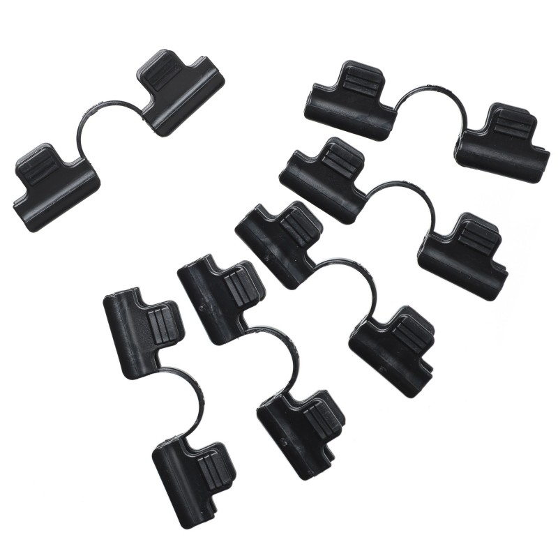 Double clip de fixation pour tunnel de culture - lot de 6